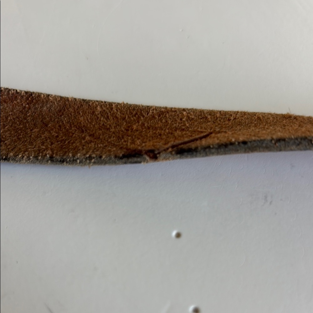 🍀Handmade Elegant Leather Brown Crossbody Bag with Floral Accents - Picture 6 of 6